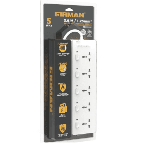 3-meters-Firman-USB-Smart-Extension-Socket