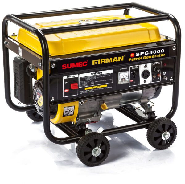 Sumec-Firman-2.5kva-Manual-Generator-with-wheels-SPG3000